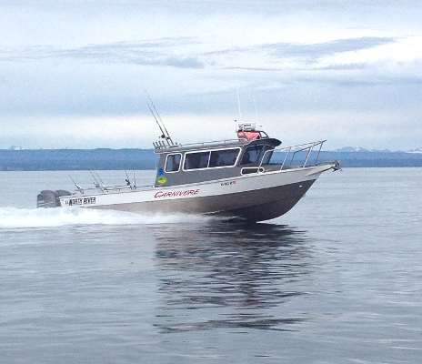 The "Carnivore", a halibut fishing charter boat in Ninilchik owned by Gotta Fish Charters